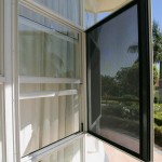 Hinged out-swing screen